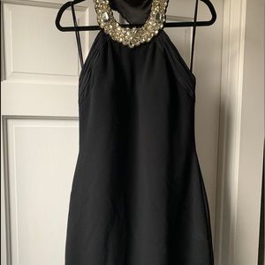 THEIA cocktail party black dress